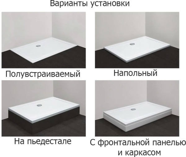 душевой поддон из стеклокомпозита cezares tray smc 160x90 tray-m-ah-160/90-35-w белый