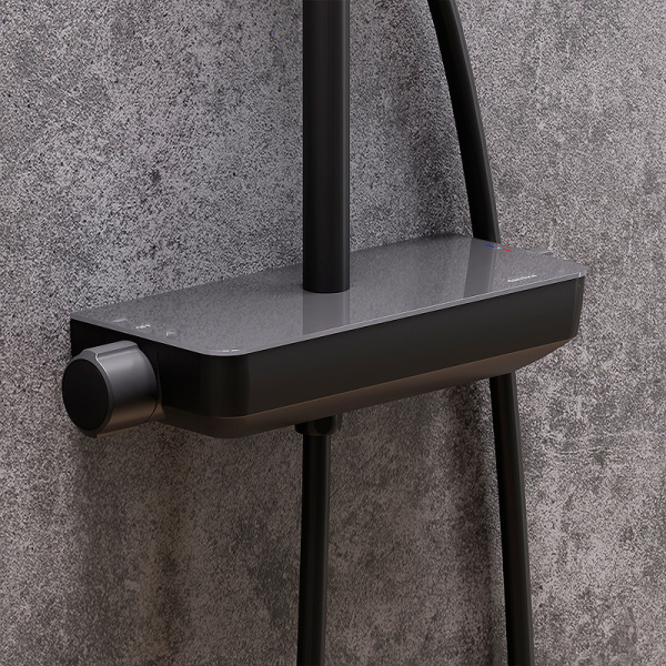 душевая система damixa scandinavian pure 936780300 черная матовая