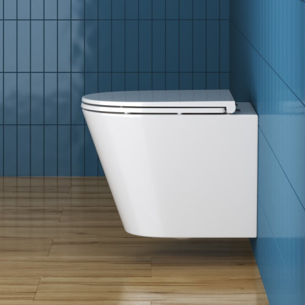 унитаз belbagno tre bb8001chr/sc подвесной, с сиденьем микролифт, цвет белый
