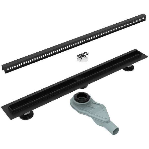душевой лоток esbano slim 60 s-side-60mb estrslmside60mb с черной матовой решеткой