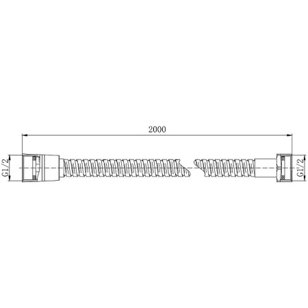 душевой шланг aquatek aq2102mb черный матовый