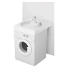 раковина над стиральной машиной paa claro grande kiclagrsif/00 60x75 см, с мыльницей, белая
