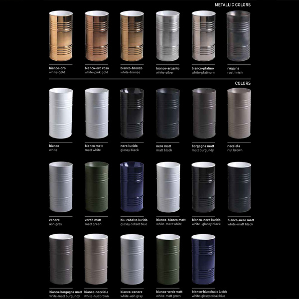 раковина напольная kerasan artwork barrel 474386, 45 x h90 см, слив в стену, цвет: белый/серебро