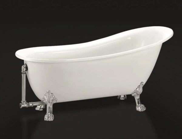 акриловая ванна belbagno bb06-1550 155x76 белая