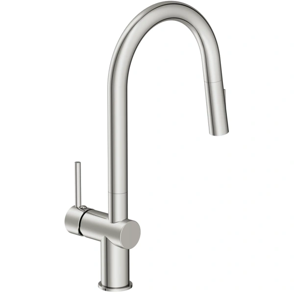 смеситель для кухни cersanit brasko a64841 с выдвижным изливом, хром