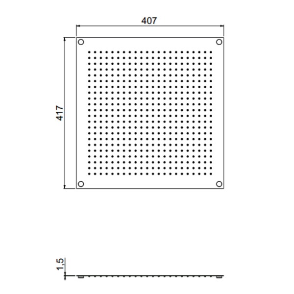 верхний душ carimali mydream 23008x-crx потолочная, нержавеющая сталь, 41x41 см, хром