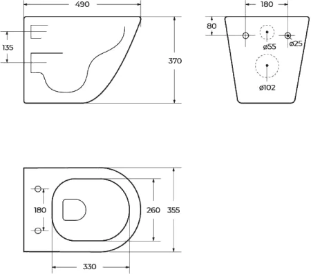 унитаз подвесной belbagno sfera-r bb046chr/sc