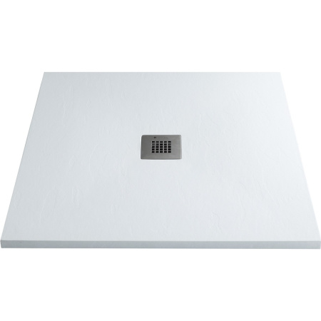 душевой поддон из искусственного камня allen brau priority 100×100 8.31005-21 белый камень