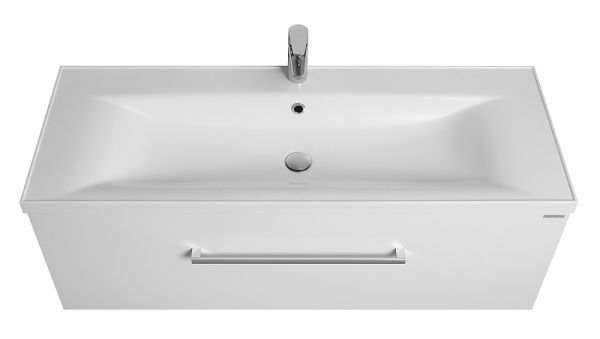 тумба под раковину aquaton мадрид 120 м 1a168701ma010 подвесная белая