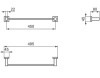 полотенцедержатель ideal standard iom square e2196aa хром