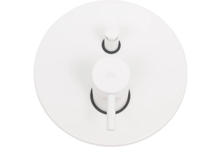 смеситель paffoni light lig015bo для ванны и душа, встраиваемый, с внутренней частью, белый матовый
