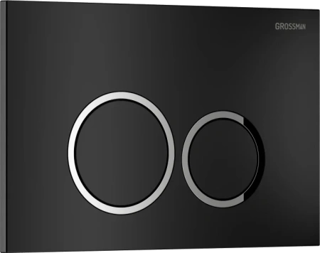 клавиша для инсталляции grossman galaxy 700.k31.01.210.210 для унитаза, пластик, черная матовая