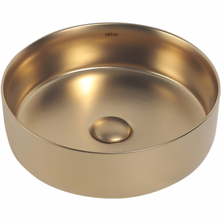 Раковина Abber Bequem AC2108MMG накладная, Ø36 см, золото матовое