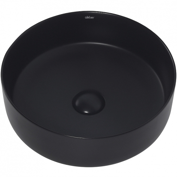 раковина 36x36 см abber bequem ac2108mb, черный матовый