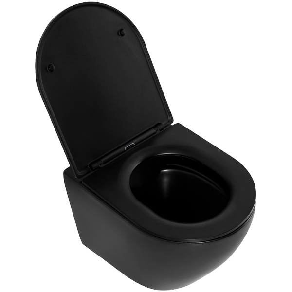 унитаз belbagno colorato bb062chr-mb/bb062sc-mb подвесной черный матовый с сиденьем микролифт