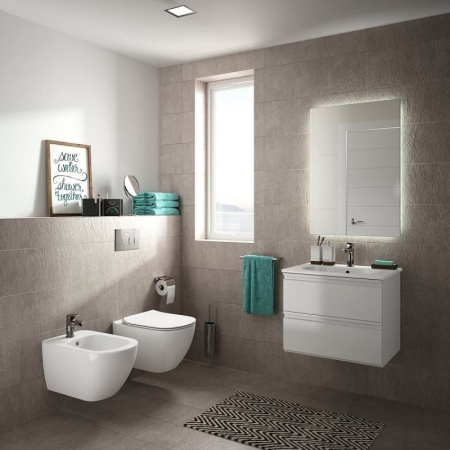 комплект биде с инсталляцией ideal standard tesi d386801 белый