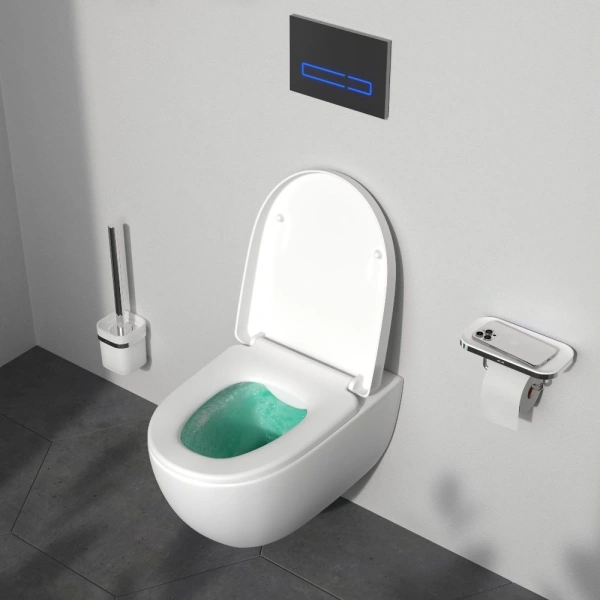 унитаз am.pm awe c111700sc подвесной, безободковый, с сиденьем микролифт, белый