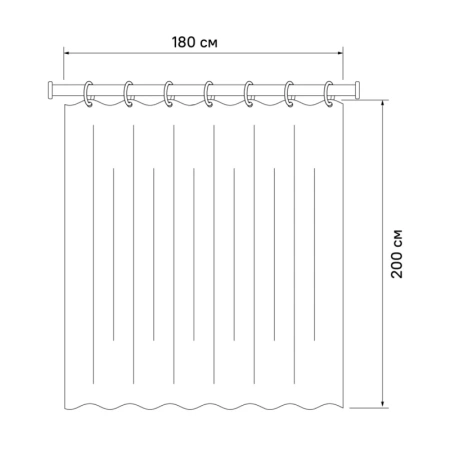 штора для ванной iddis basic b27p218i11