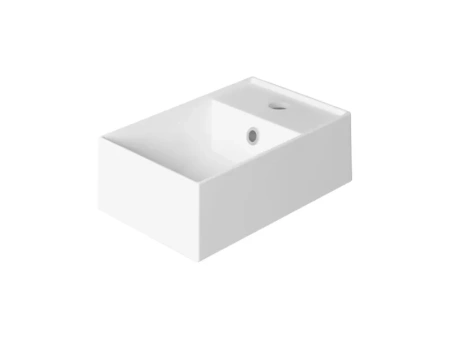 раковина simas agile ag 40 bia подвесная, маленькая в туалет, 1 отв., 40х27 см, белый