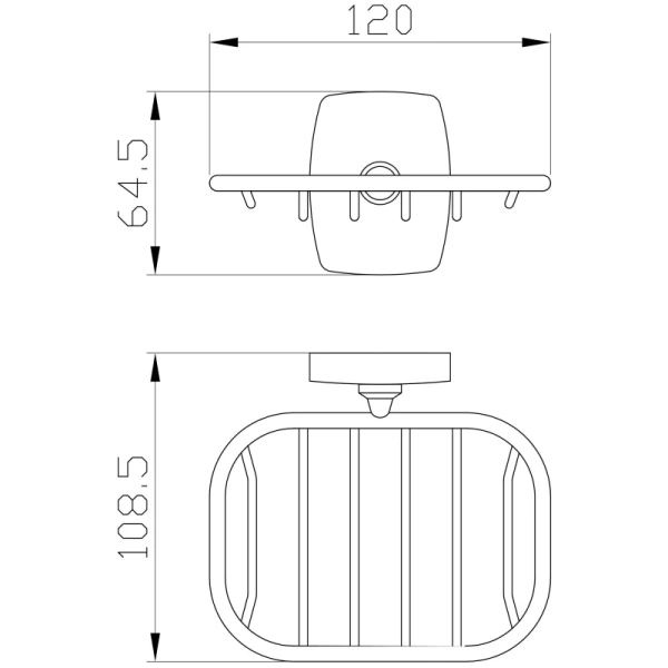 Мыльница Wonzon & Woghand Porto WW-1301A настенная, хром Мыльница Wonzon & Woghand Porto WW-1301A настенная, хром