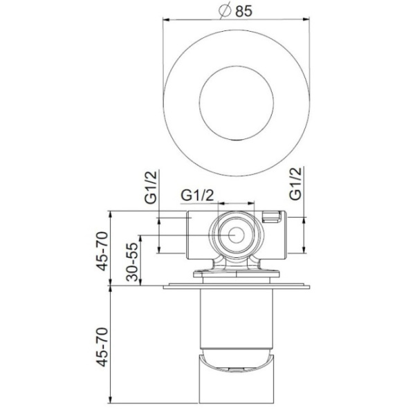 смеситель для душа webert one-b nb880101560 черный матовый