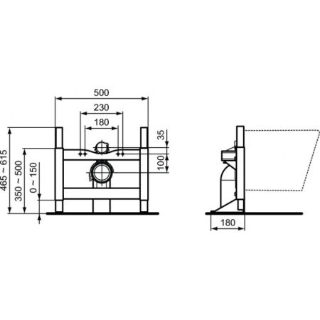инсталляция для унитаза ideal standard prosys r010167