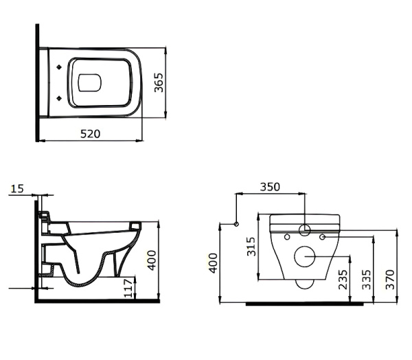 унитаз подвесной bocchi firenze 1304-001-0128 без сиденья