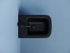 биде ceramicanova union cn4010mb подвесное, черное матовое