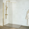 Душевая перегородка RGW Walk In WA-002G 90 35100209-16 профиль золото брашированное, стекло прозрачное