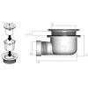 сифон ideal standard ultraflat s k936367 для поддонов