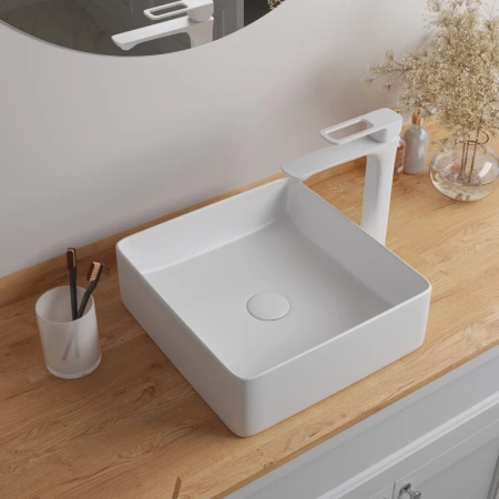 Раковина-чаша Iddis Slide 36см SLIWS01i27, белая глянцевая