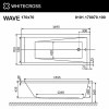 акриловая ванна whitecross wave 170x70 0101.170070.100 без гидромассажа